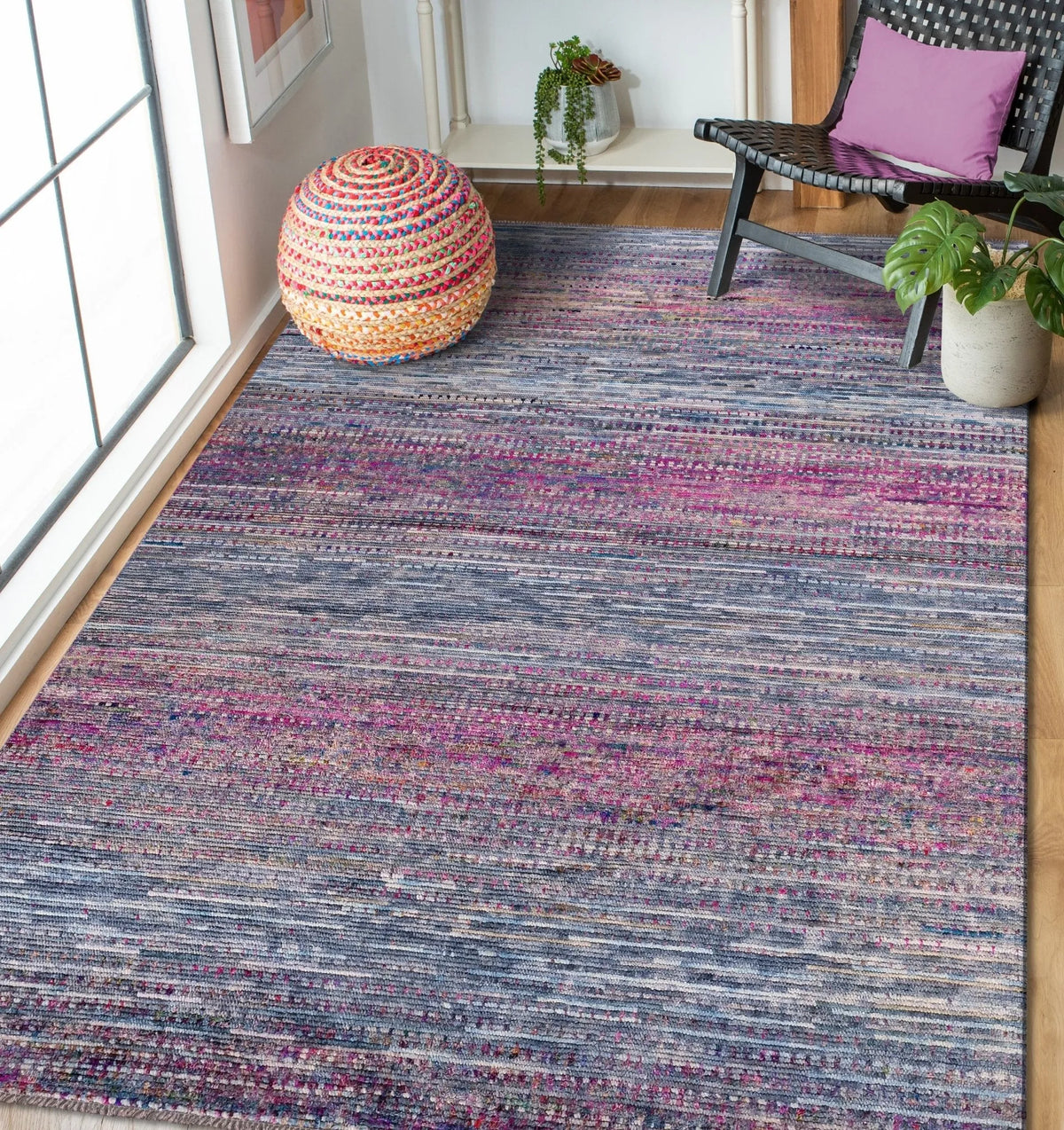 Durva Wool & Silk SC-52G Blue Rug - Rug & Home