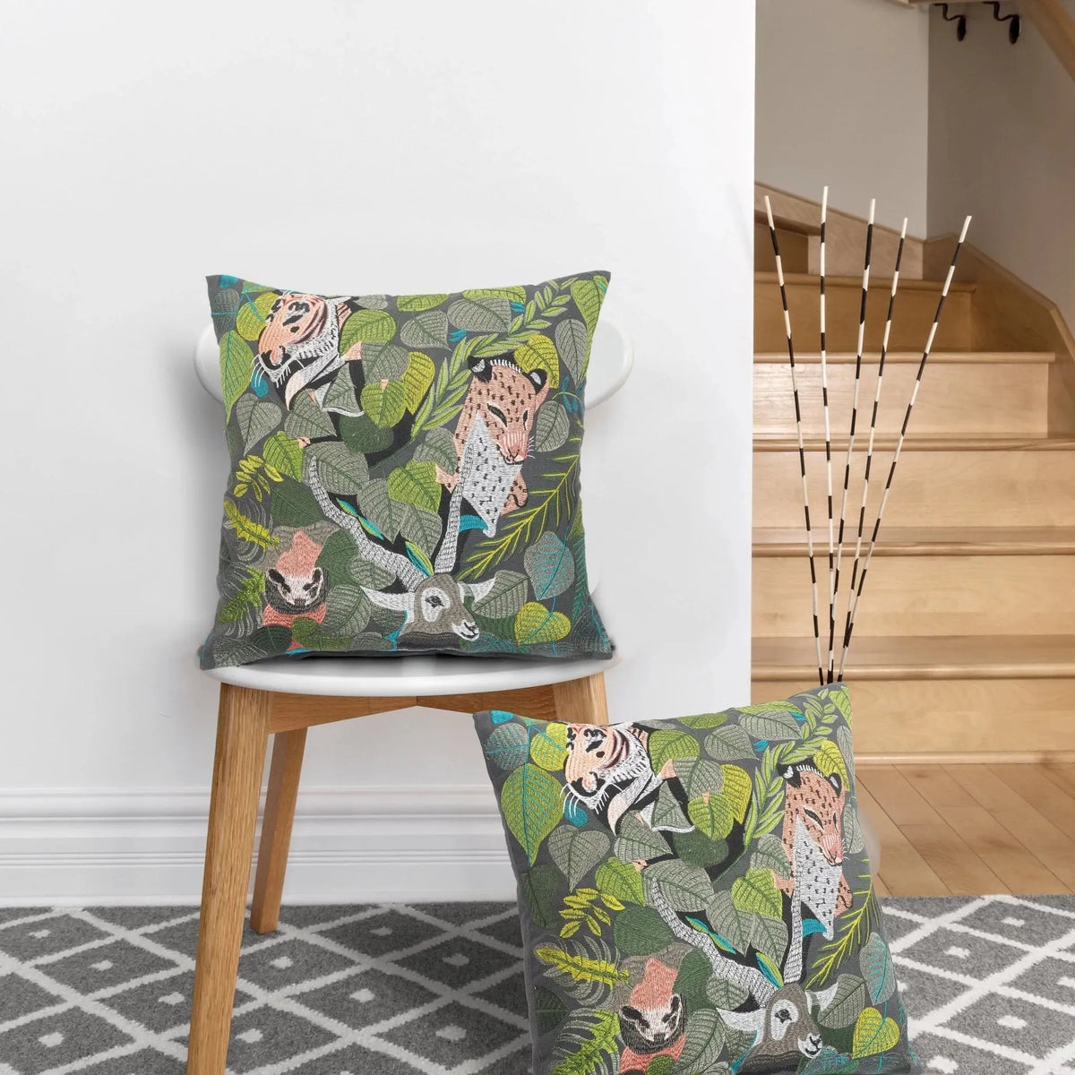 Dynasty Lr07499 Green/Multi Pillow