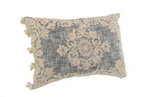 Dynasty Lr07506 Gray/Ivory Pillow - Rug & Home