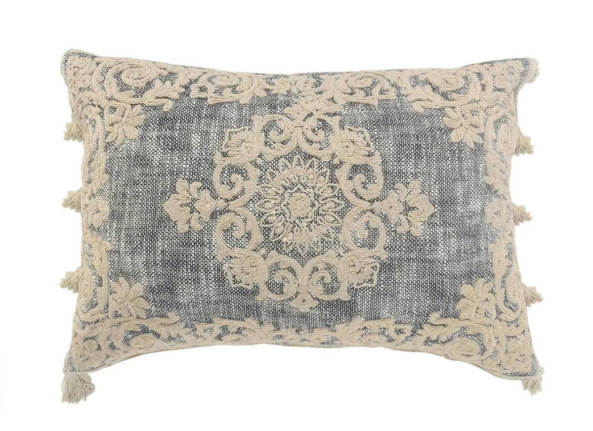 Dynasty Lr07506 Gray/Ivory Pillow