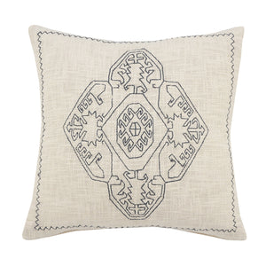 Dynasty Lr07667 Off-White/Navy Pillow - Rug & Home