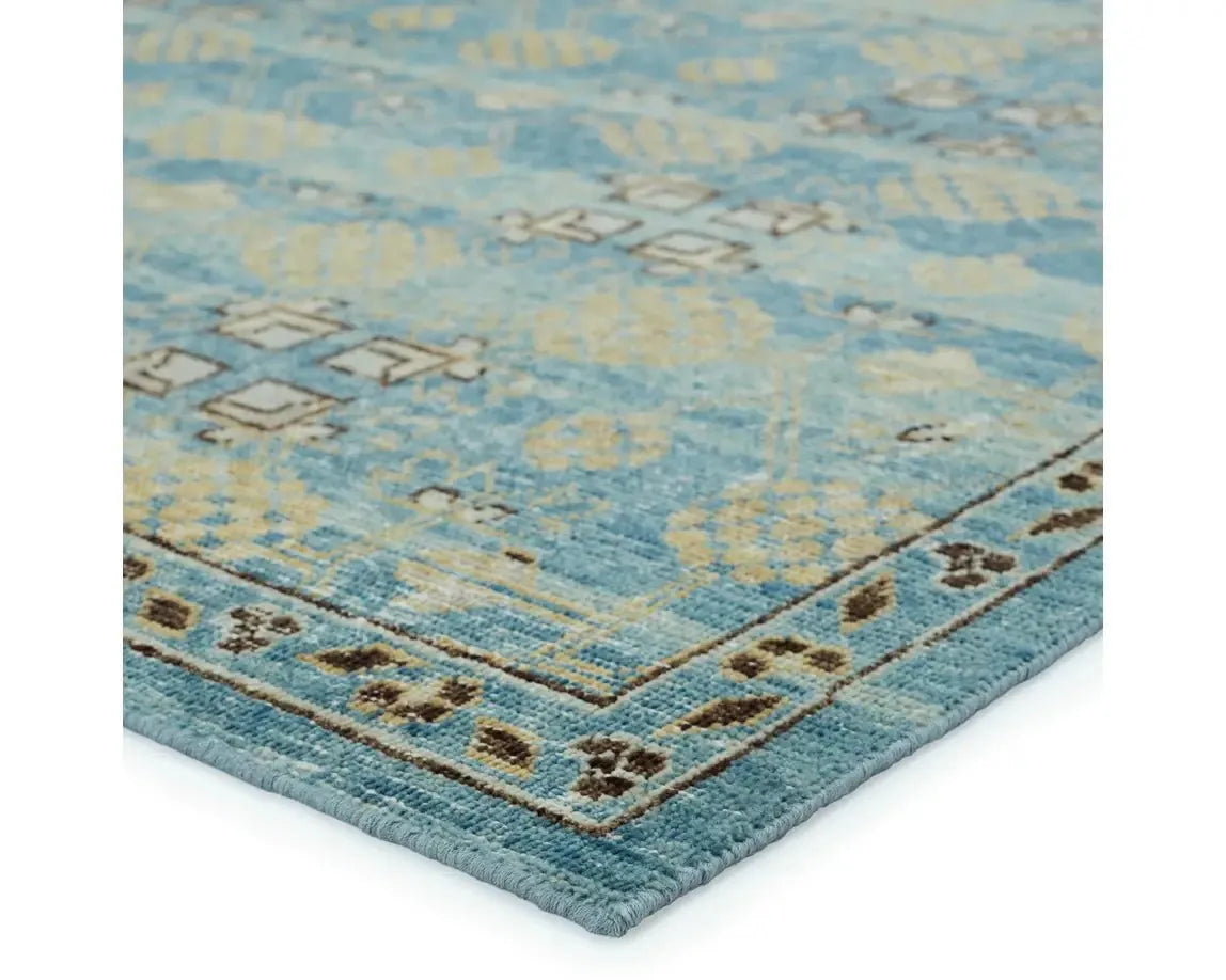 Eden EDE07 Turquoise Rug - Rug & Home