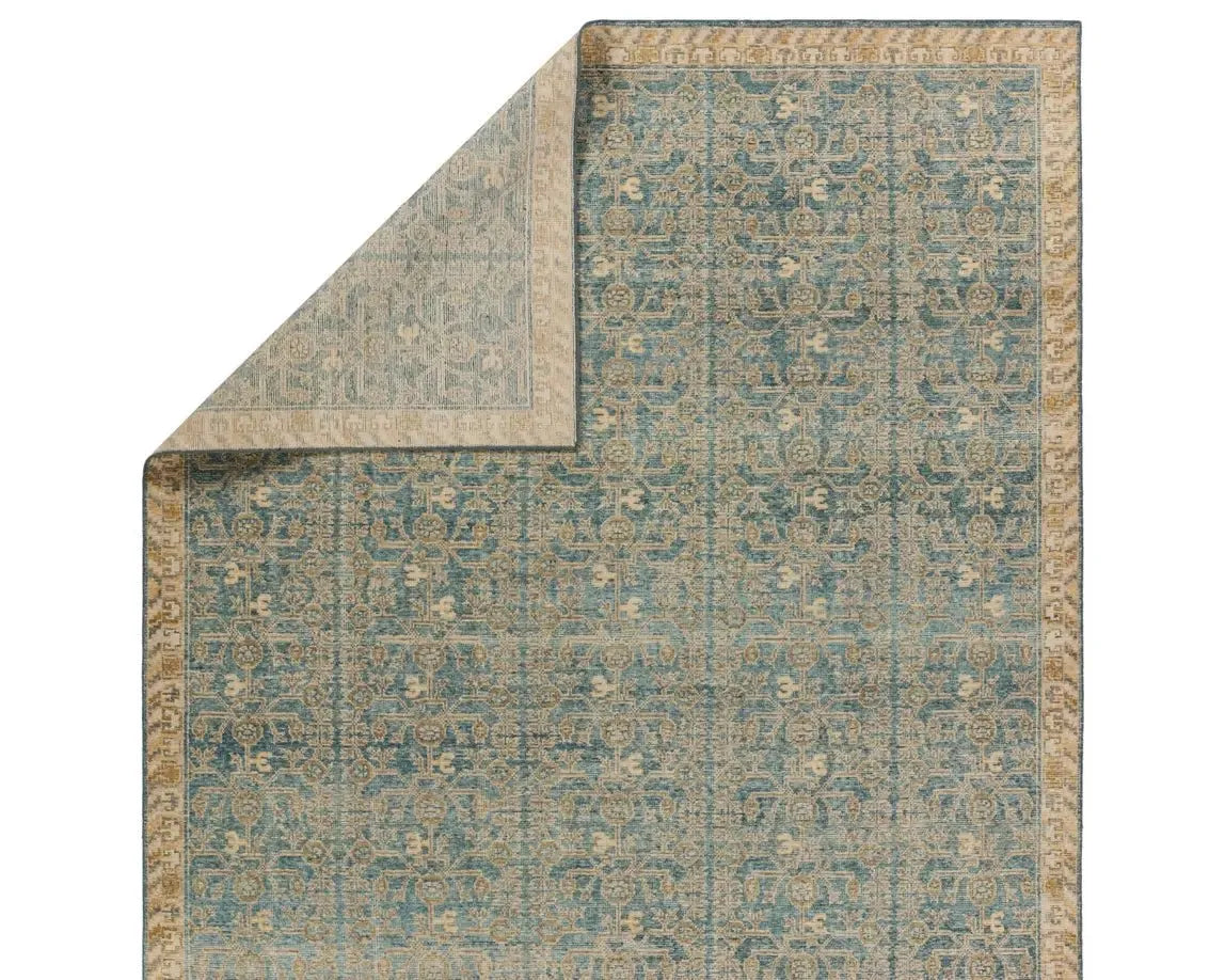 Eden EDE13 Blue/Brown Rug - Rug & Home