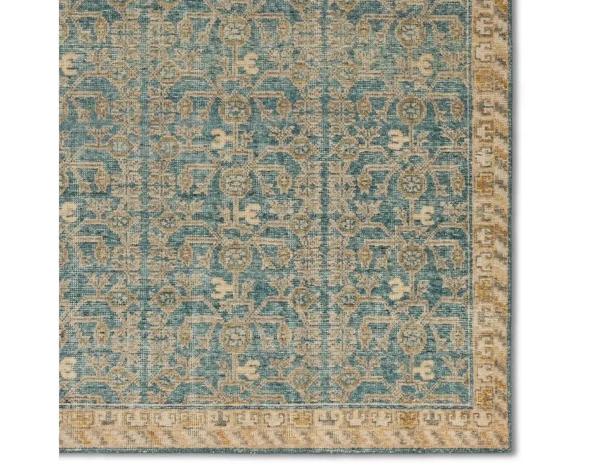 Eden EDE13 Blue/Brown Rug - Rug & Home