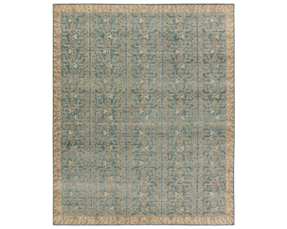 Eden EDE13 Blue/Brown Rug - Rug & Home