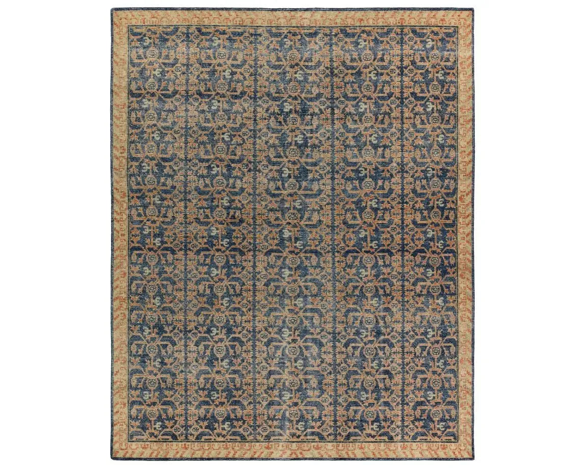 Eden EDE14 Blue Rug - Rug & Home