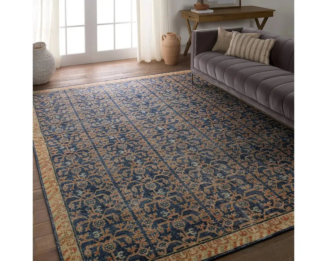 Eden EDE14 Blue Rug - Rug & Home