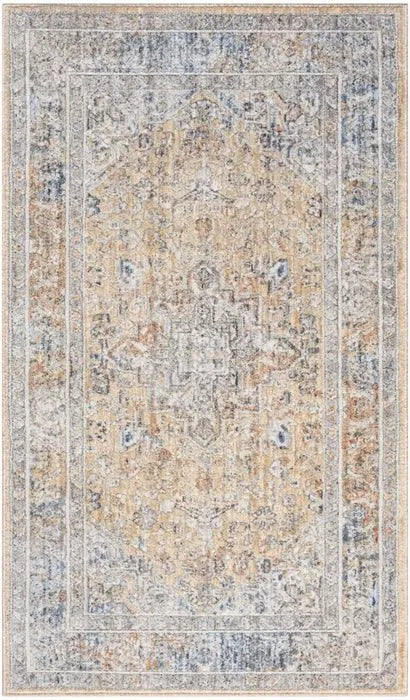 Elegant Heirlooms ELH01 Grey/Gold Area Rug - Rug & Home