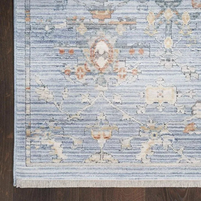 Elegant Heirlooms ELH02 Blue/Ivory Area Rug - Rug & Home