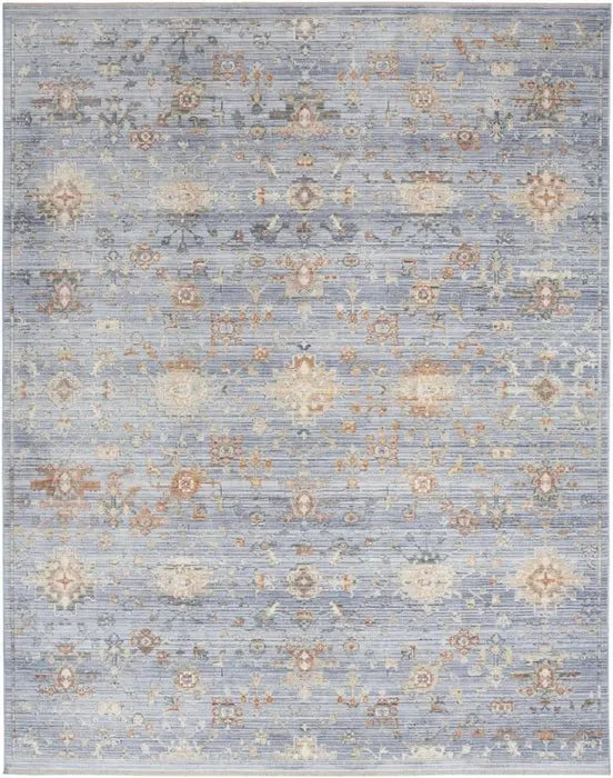 Elegant Heirlooms ELH02 Blue/Ivory Area Rug - Rug & Home