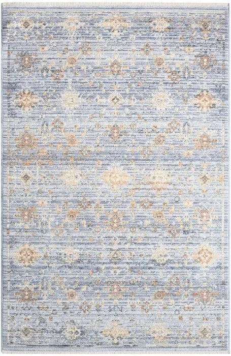 Elegant Heirlooms ELH02 Blue/Ivory Area Rug - Rug & Home