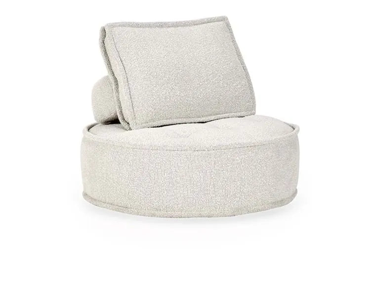 Element Swivel Round Lounge Chair Beige - Rug & Home