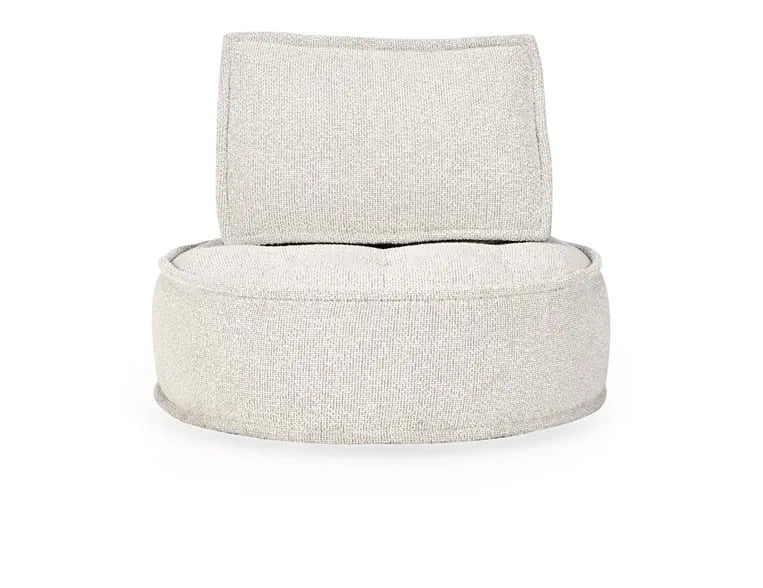 Element Swivel Round Lounge Chair Beige - Rug & Home