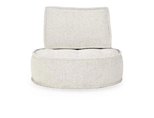 Element Swivel Round Lounge Chair Beige - Rug & Home