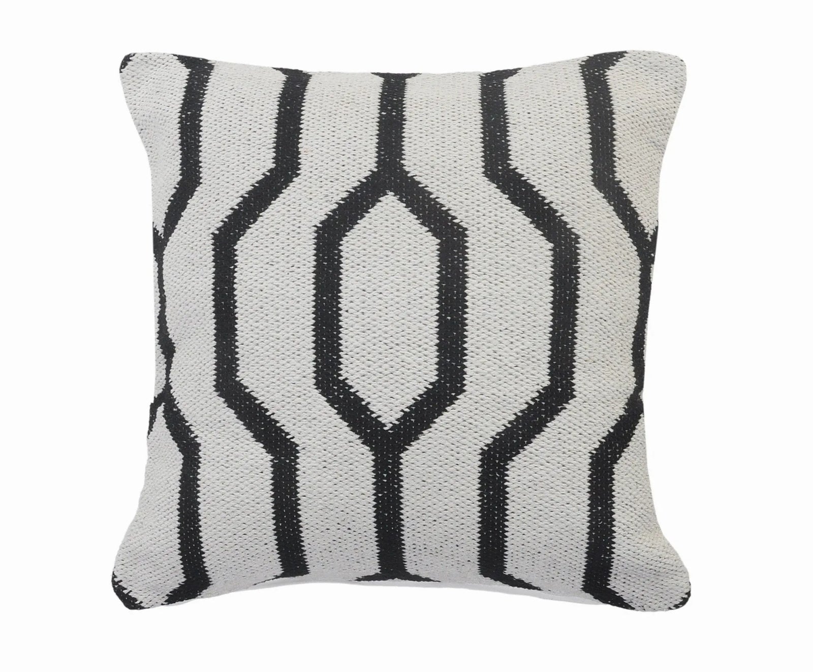 Elemental Lr07548 White/Black Pillow - Rug & Home