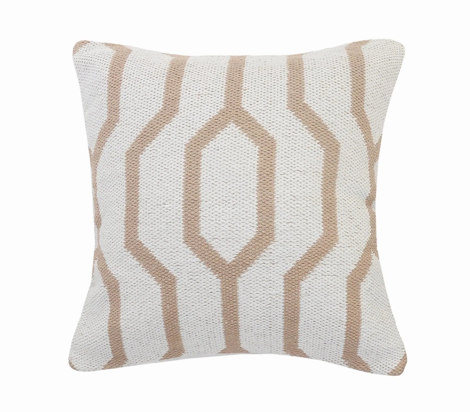 Elemental Lr07550 Hazelnut/White Pillow - Rug & Home