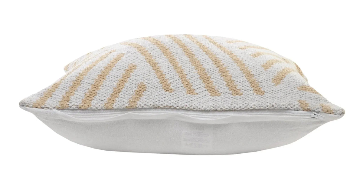 Elemental Lr07551 Tan/White Pillow