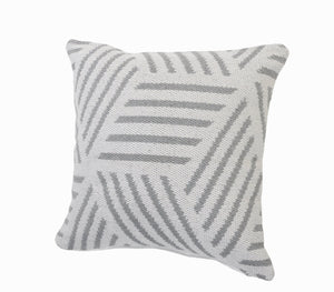 Elemental Lr07552 Gray/White Pillow - Rug & Home