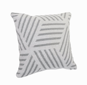 Elemental Lr07552 Gray/White Pillow - Rug & Home