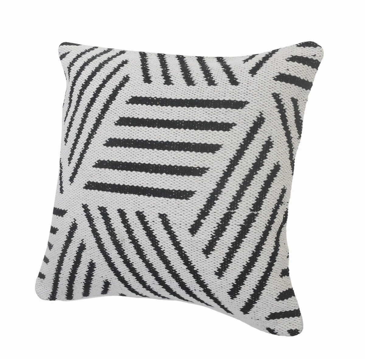 Elemental Lr07553 Black/White Pillow - Rug & Home