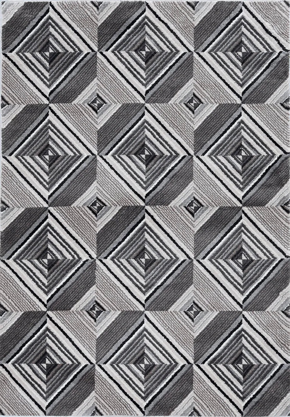 Elements 6553 Soho Grey/Mocha Rug - Rug & Home