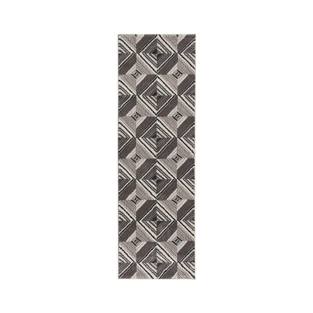 Elements 6553 Soho Grey/Mocha Rug - Rug & Home