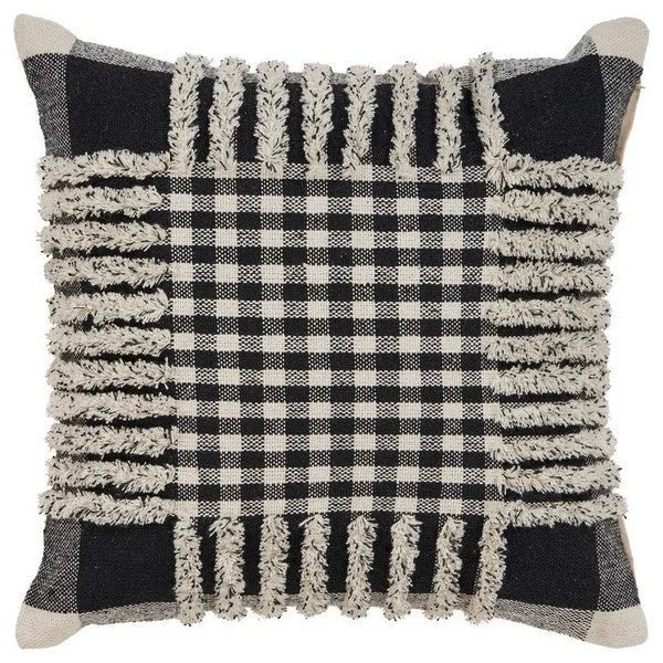 Elevate 07337BKN Black/Natural Pillow - Rug & Home