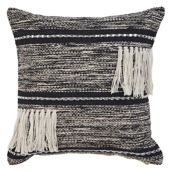 Elevate 07338BKN Black/Natural Pillow - Rug & Home