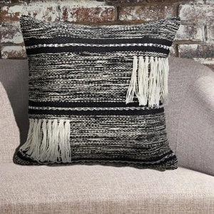 Elevate 07338BKN Black/Natural Pillow - Rug & Home