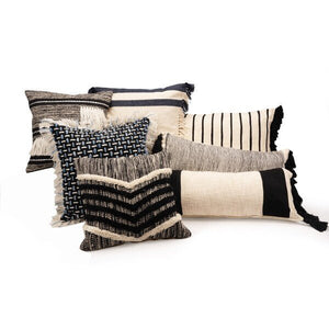 Elevate 07339BKN Black/Natural Pillow - Rug & Home