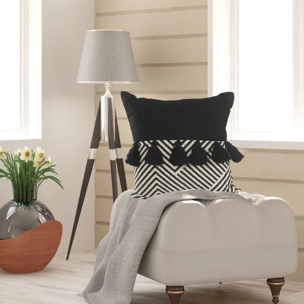 Elevate 07442BLK Black Pillow - Rug & Home