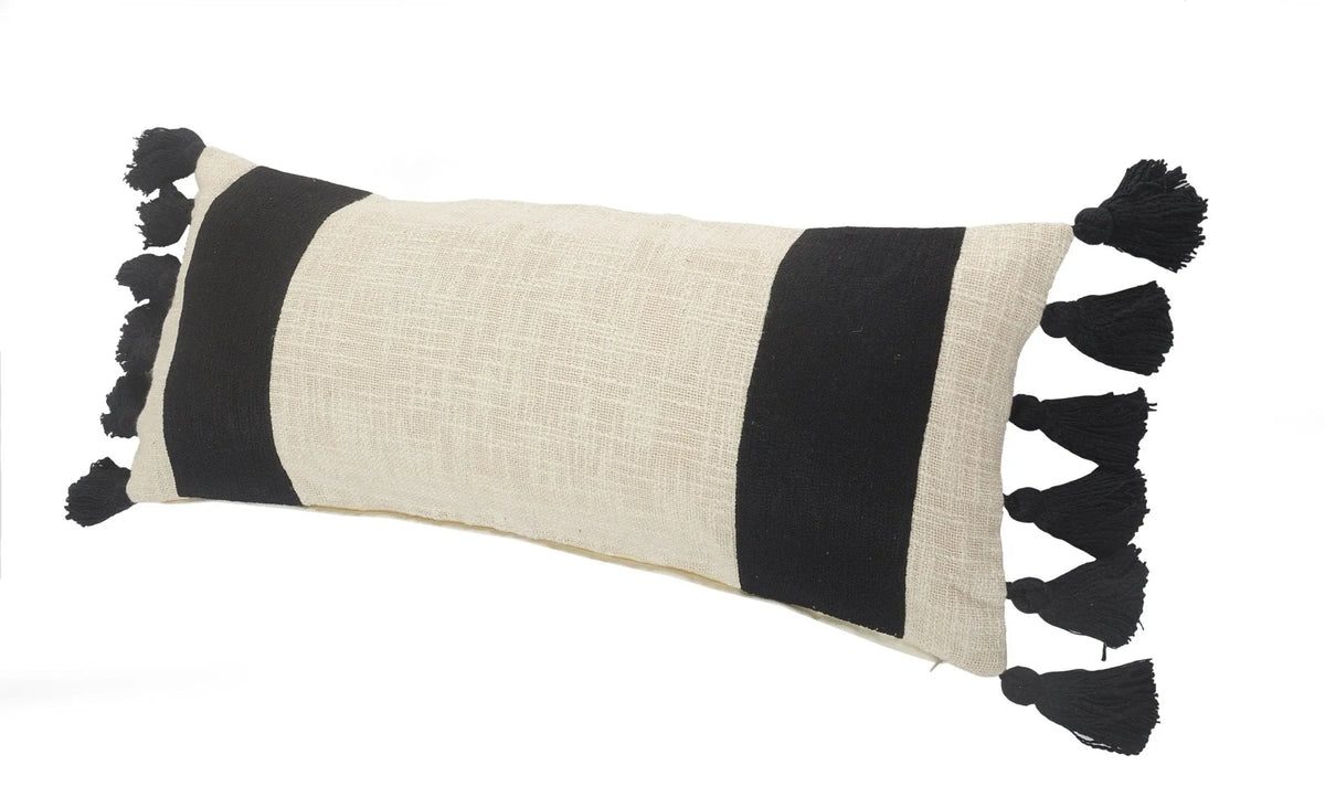 Elevate Lr07503 Ivory/Black Pillow - Rug & Home