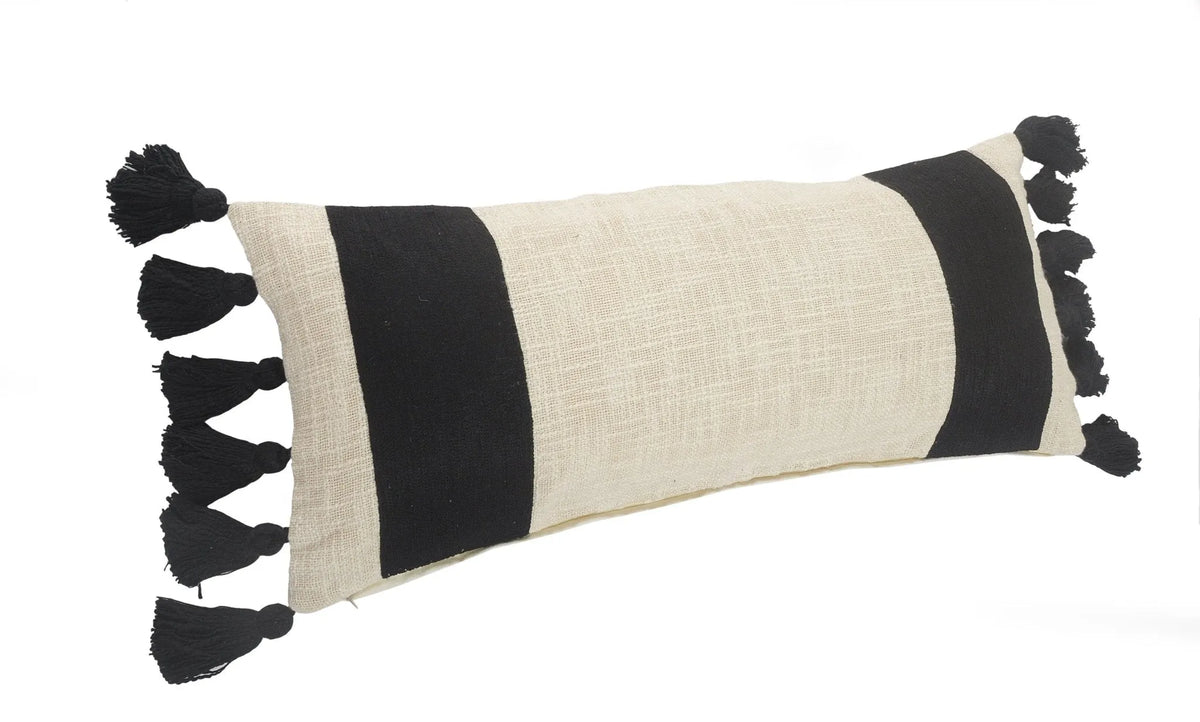 Elevate Lr07503 Ivory/Black Pillow - Rug & Home