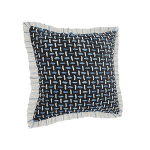 Elevate Lr07600 Black/Blue Pillow - Rug & Home