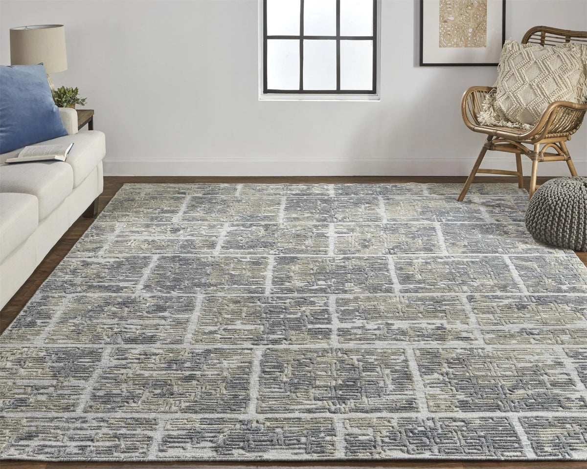 Elias 6590F Gray/Ivory Rug - Rug & Home