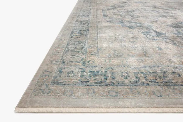 Elise ELI-01 Neutral/Blue Rug - Rug & Home