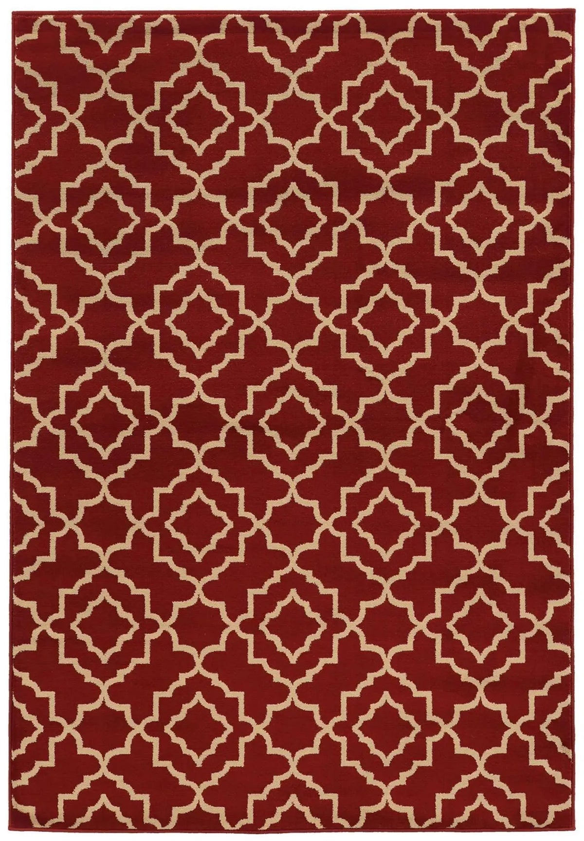 Ella 5185E Red / Beige Rug