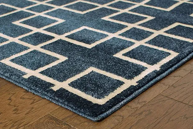 Ellerson 6140B Navy Ivory Rug - Rug & Home