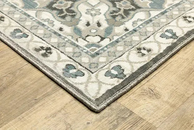 Ellington ELL01 Ivory/Blue Rug