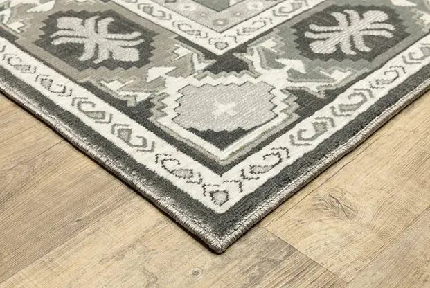 Ellington ELL04 Grey/Ivory Rug