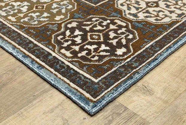 Ellington ELL06 Rust/Blue Rug