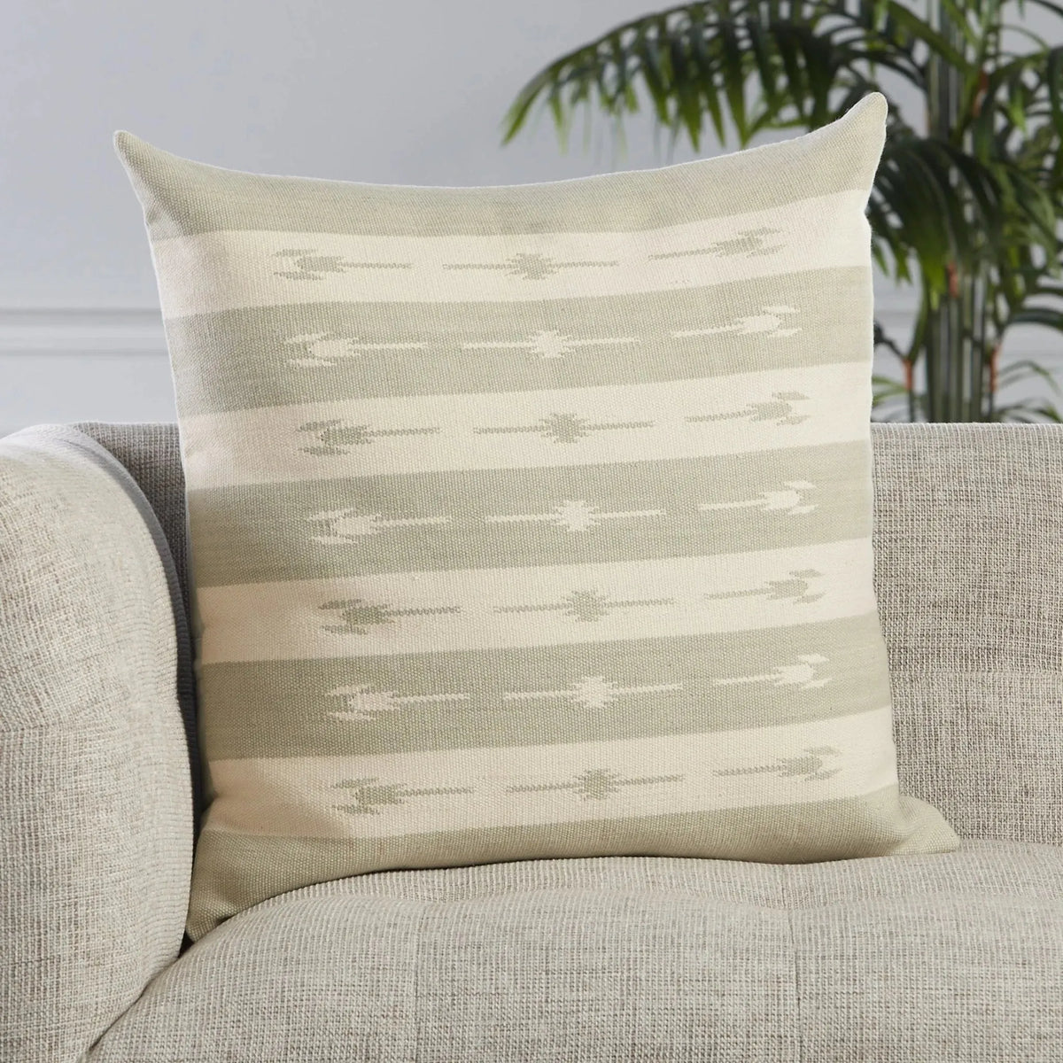 Emani Emn01 Vanda Light Gray/Cream Pillow