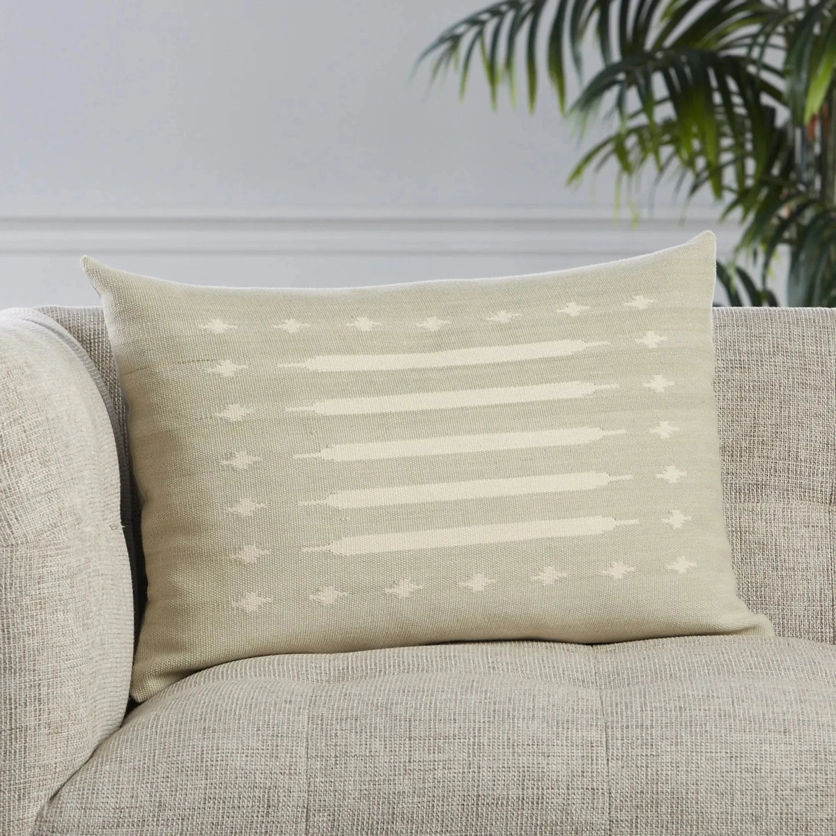 Emani Emn05 Ikenna Light Gray/Cream Pillow