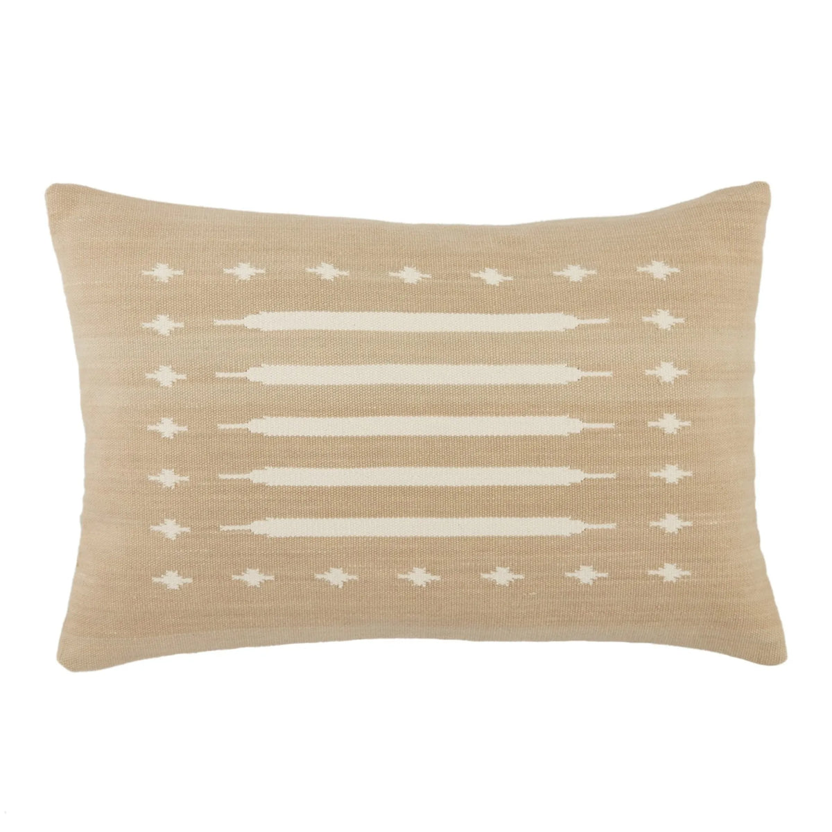 Emani Emn08 Ikenna Taupe/Cream Pillow - Rug & Home