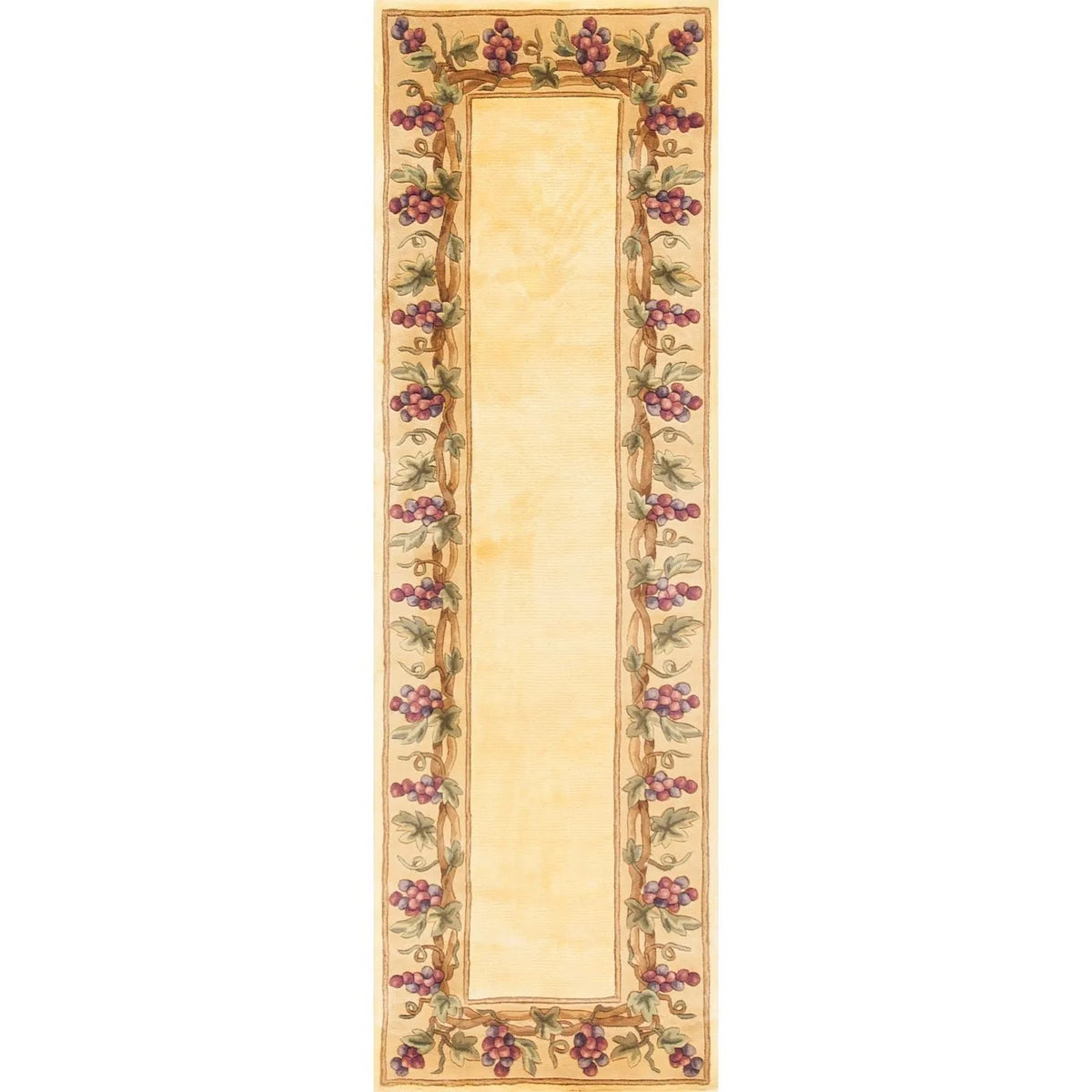 Emerald 9058 Grapes Border Ivory Rug - Rug & Home