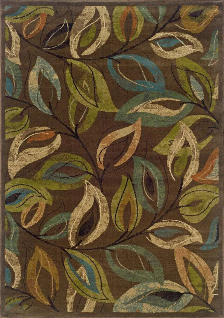 Emerson 1999A Brown/ Green Rug - Rug & Home