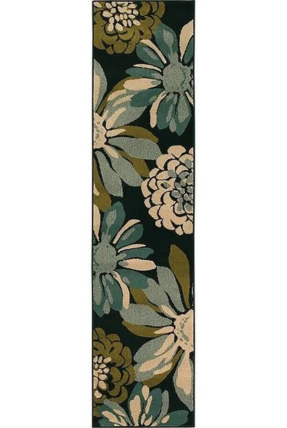 Emerson 2819A Teal/ Ivory Rug - Rug & Home