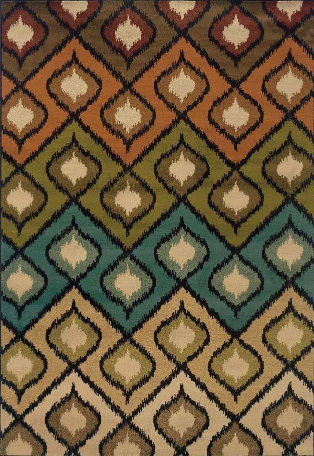 Emerson 3309A Beige/ Gold Rug - Rug & Home