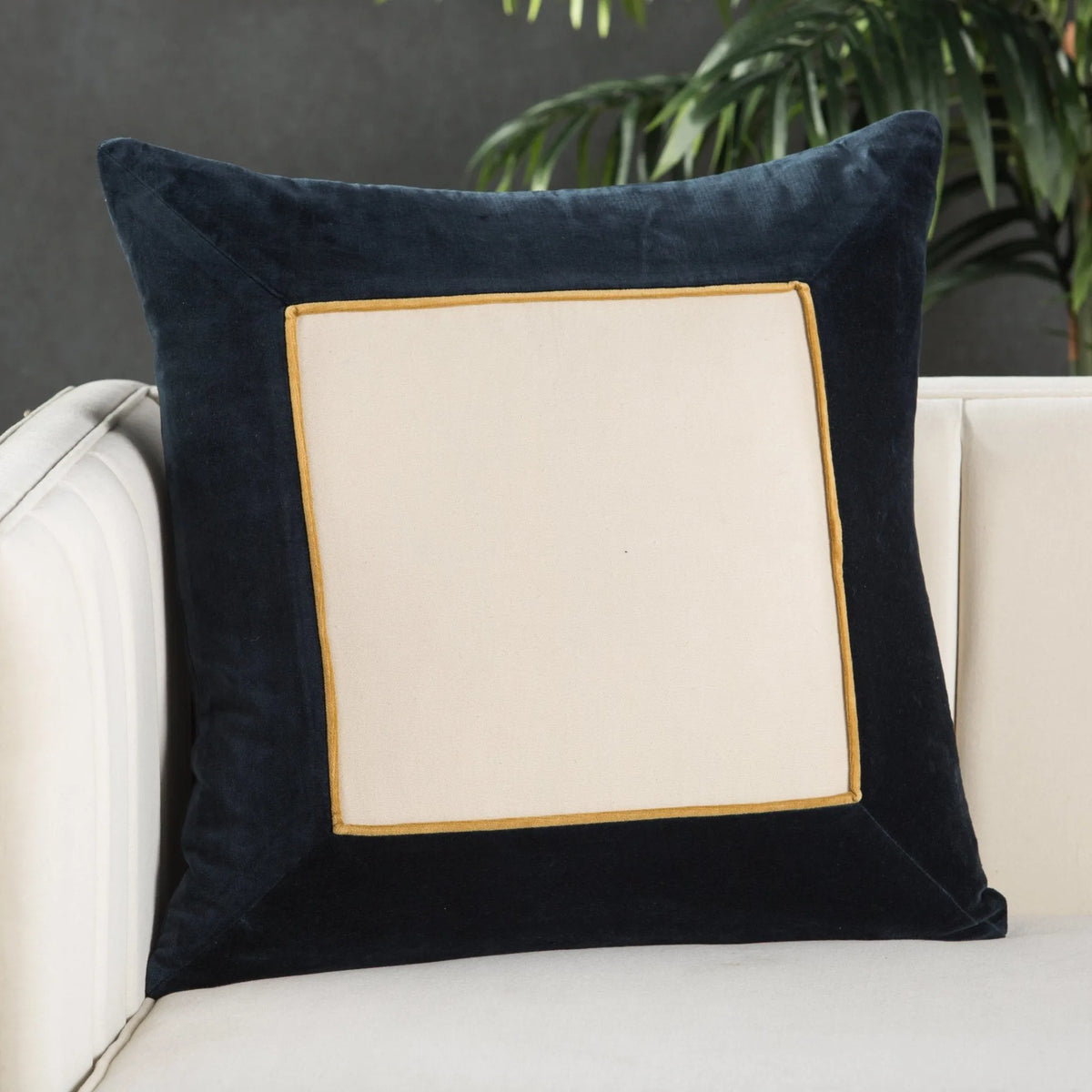 Emerson Ems04 Hendrix Navy Cream Pillow