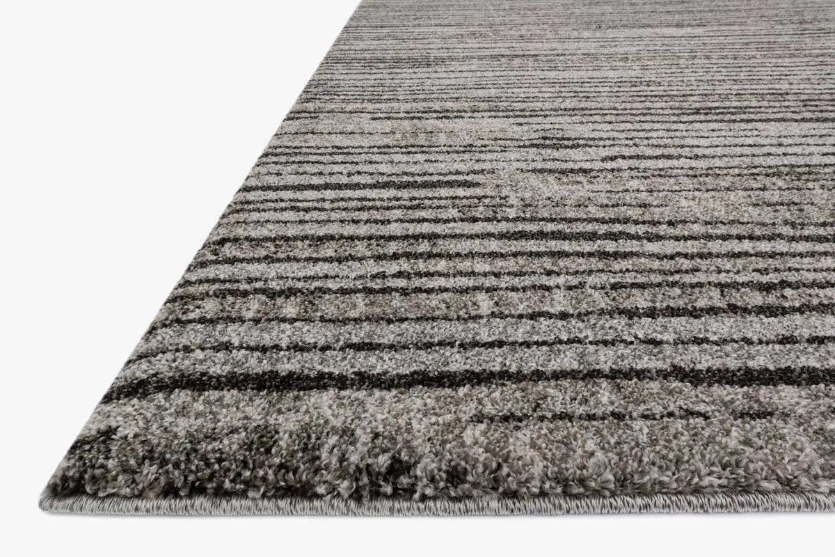 Emory EB 02 Grey / Black Rug - Rug & Home